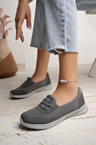 Nesil Shoes Bsea 575 Füme Memory Foam Kadın Yürüyüş Ayakkabısı