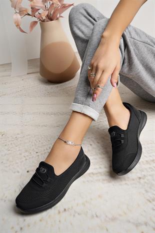 Nesil Shoes Bsea 575 Siyah Memory Foam Kadın Yürüyüş Ayakkabısı