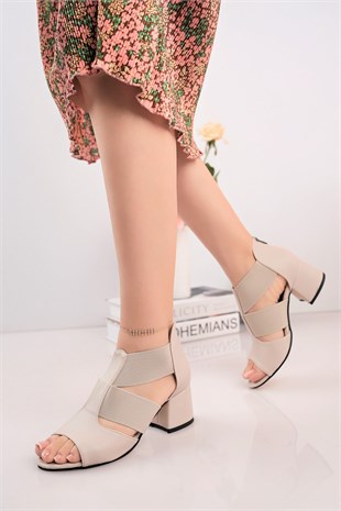 Nesil Shoes Conf 116 Ten Fermuarlı Yazlık Kadın Ayakkabı