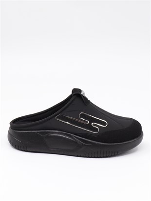 Nesil Shoes Conf 222 Siyah Anatomik Kadın Sabo Terlik