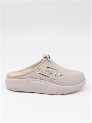 Nesil Shoes Conf 222 Vizon Anatomik Kadın Sabo Terlik