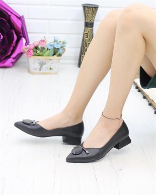 Nesil Shoes Desca 012 Siyah Günlük Kadın Babet