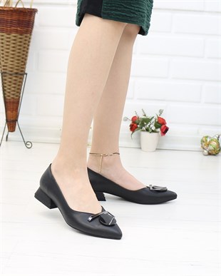 Nesil Shoes Desca 012 Siyah Günlük Kadın Babet