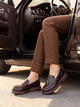Nesil Shoes Dvm 2530 Kahve Maskulen Kadın Loafer