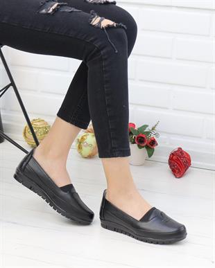 Nesil Shoes Edk M138 Siyah Anatomik Günlük Kadın Ayakkabı