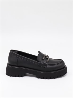 Nesil Shoes Ermod 220 Siyah Makosen Kadın Ayakkabı