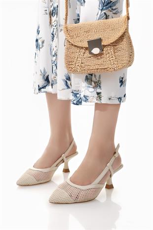 Nesil Shoes Hkm 140 Ten File Topuk Kadın Sandalet