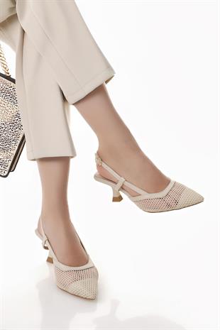 Nesil Shoes Hkm 140 Ten File Topuk Kadın Sandalet