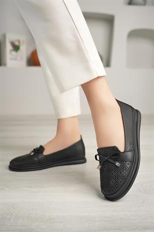 Nesil Shoes Knc 6071 Siyah Anatomik Soft Kadın Ayakkabı