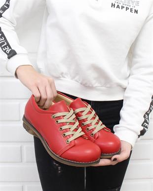 Nesil Shoes Mila 35 Kırmızı Günlük Anatomik Kadın Ayakkabı