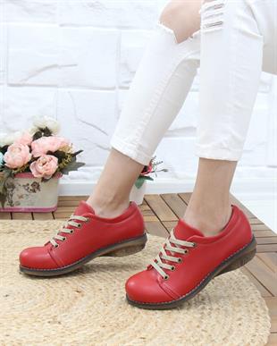 Nesil Shoes Mila 35 Kırmızı Günlük Anatomik Kadın Ayakkabı
