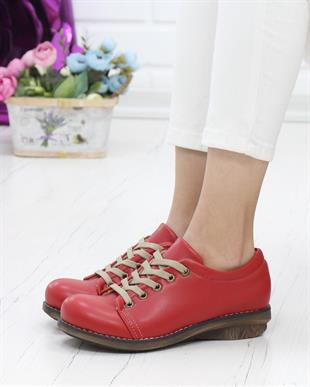 Nesil Shoes Mila 35 Kırmızı Günlük Anatomik Kadın Ayakkabı