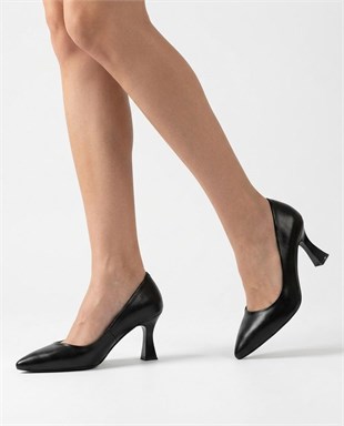 Nesil Shoes Özma 7021 Siyah Topuklu Kadın Stiletto