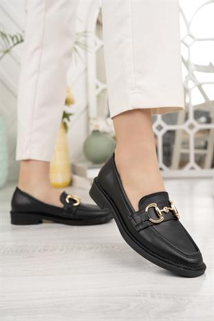 Nesil Shoes Palm 914 Siyah Makosen Kadın Ayakkabı