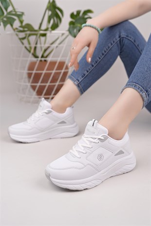 Nesil Shoes Queen 2105 Beyaz Kadın Senakers