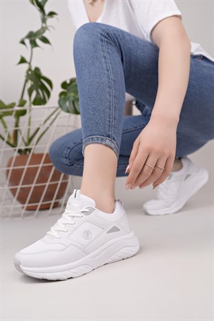 Nesil Shoes Queen 2105 Beyaz Kadın Senakers