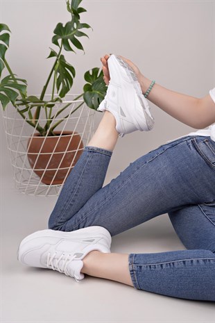 Nesil Shoes Queen 2105 Beyaz Kadın Senakers