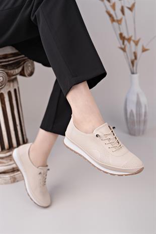 Nesil Shoes Sdf 701-4 Ten İçi Hakiki Deri Kadın Ayakkabı