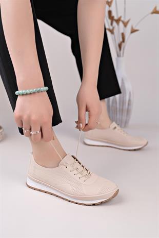 Nesil Shoes Sdf 701-4 Ten İçi Hakiki Deri Kadın Ayakkabı