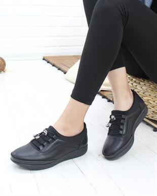 Nesil Shoes Sdf 702 Siyah Günlük Kadın Ayakkabı