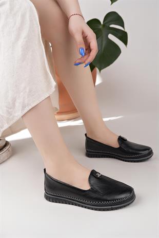 Nesil Shoes Selena 345 Siyah Günlük kadın Ayakkabı