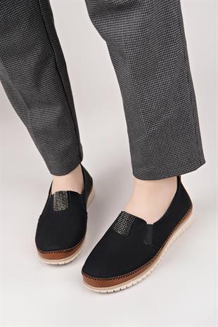 Nesil Shoes Selena 346 Siyah Taba Günlük kadın Ayakkabı