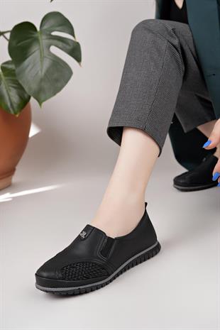 Nesil Shoes Selena 347 Siyah Günlük kadın Ayakkabı