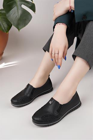 Nesil Shoes Selena 347 Siyah Günlük kadın Ayakkabı