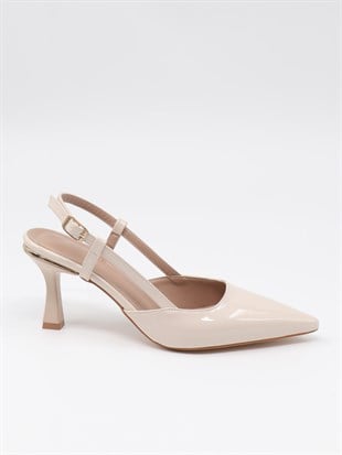 Nesil Shoes Senyo 024 Ten Rugan Topuklu Kadın Sandalet