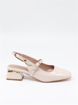 Nesil Shoes Senyo 405 Ten Rugan Tokalı Kadın Sandalet