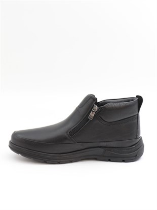 Nesil Shoes Showmen 241-1 Siyah Hakiki Deri Kürklü Erkek Bot