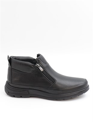 Nesil Shoes Showmen 241-1 Siyah Hakiki Deri Kürklü Erkek Bot