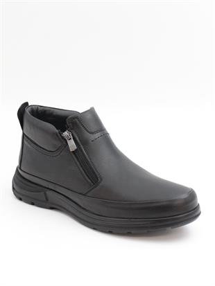 Nesil Shoes Showmen 241-1 Siyah Hakiki Deri Kürklü Erkek Bot