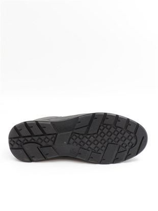 Nesil Shoes Showmen 241-1 Siyah Hakiki Deri Kürklü Erkek Bot