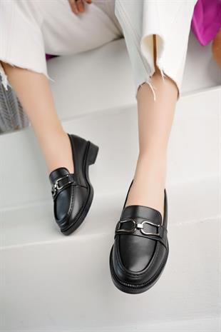 Nesil Shoes Süha 202 Siyah Anatomik Kadın Lofer