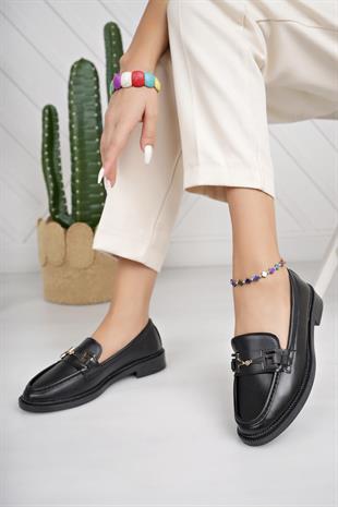 Nesil Shoes Süha 252 Siyah Anatomik Kadın Lofer