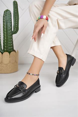 Nesil Shoes Süha 252 Siyah Anatomik Kadın Lofer