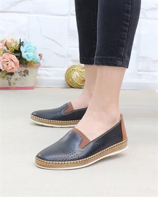 Nesil Shoes Syg P37 Siyah Hakiki Deri Yumuşak Kadın Ayakkabı