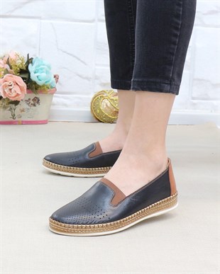 Nesil Shoes Syg P37 Siyah Hakiki Deri Yumuşak Kadın Ayakkabı
