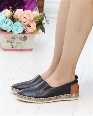 Nesil Shoes Syg P41 Siyah Hakiki Deri Kadın Ayakkabı