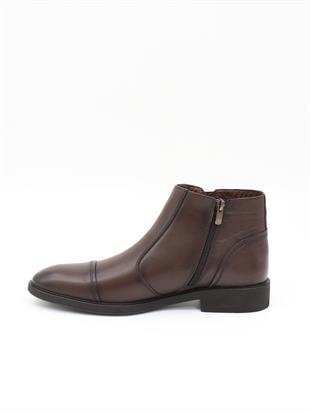 Nesil Shoes Thrtrk 2302-1 Kahve Hakiki Deri Kauçuk Taban Erkek Bot