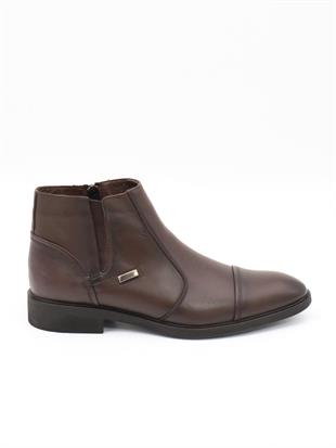 Nesil Shoes Thrtrk 2302-1 Kahve Hakiki Deri Kauçuk Taban Erkek Bot