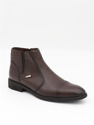 Nesil Shoes Thrtrk 2302-1 Kahve Hakiki Deri Kauçuk Taban Erkek Bot