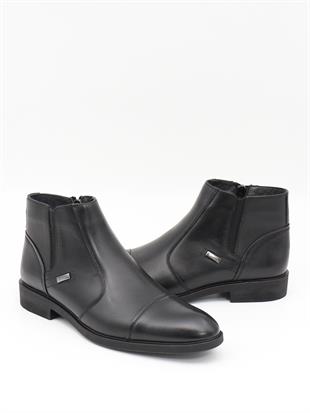Nesil Shoes Thrtrk 2302-1 Siyah Hakiki Deri Kauçuk Taban Erkek Bot