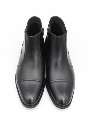 Nesil Shoes Thrtrk 2302-1 Siyah Hakiki Deri Kauçuk Taban Erkek Bot