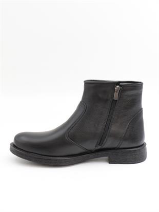 Nesil Shoes Thrtrk 905 Siyah Hakiki Deri Kauçuk Taban Erkek Bot