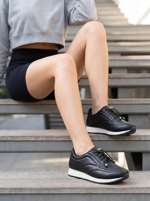 Nesil Shoes Wiss 1120 Siyah Anatomik Kadın Sneakers
