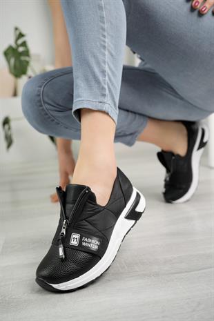 Nesil Shoes Wiss 1700 Siyah Anatomik Kadın Ayakkabı