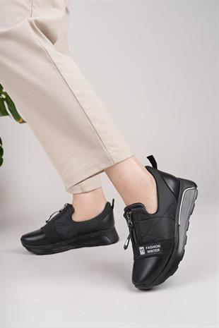 Nesil Shoes Wiss 1701 Siyah Anatomik Kadın Ayakkabı