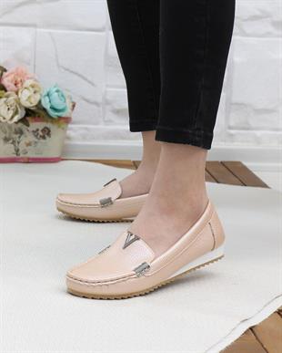 Neyna 461001 Pudra Anatomik Günlük Kadın Yürüyüş Ayakkabı